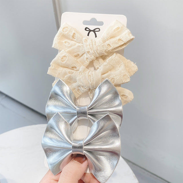 4 Pieces Set Of Fashionable And Sweet Hair Clips