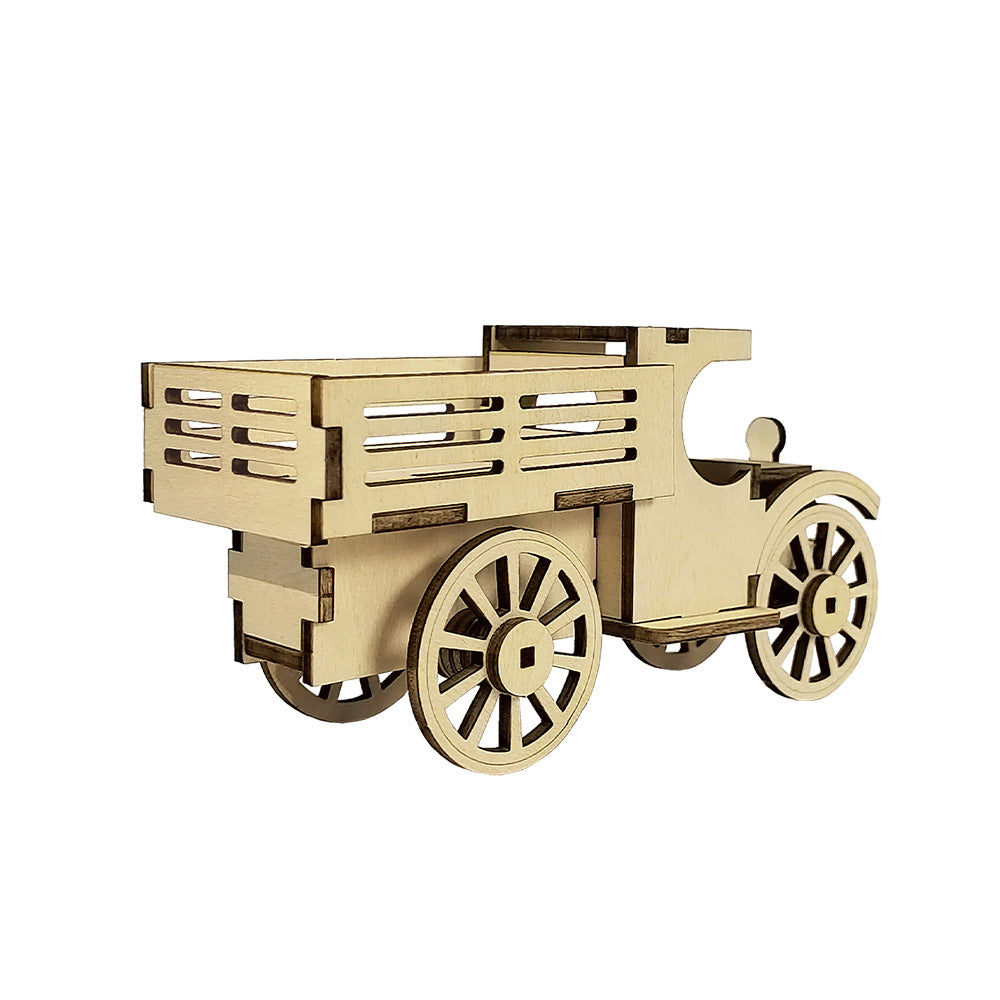 DIY Puzzle Assembled Engineering Vehicle Model