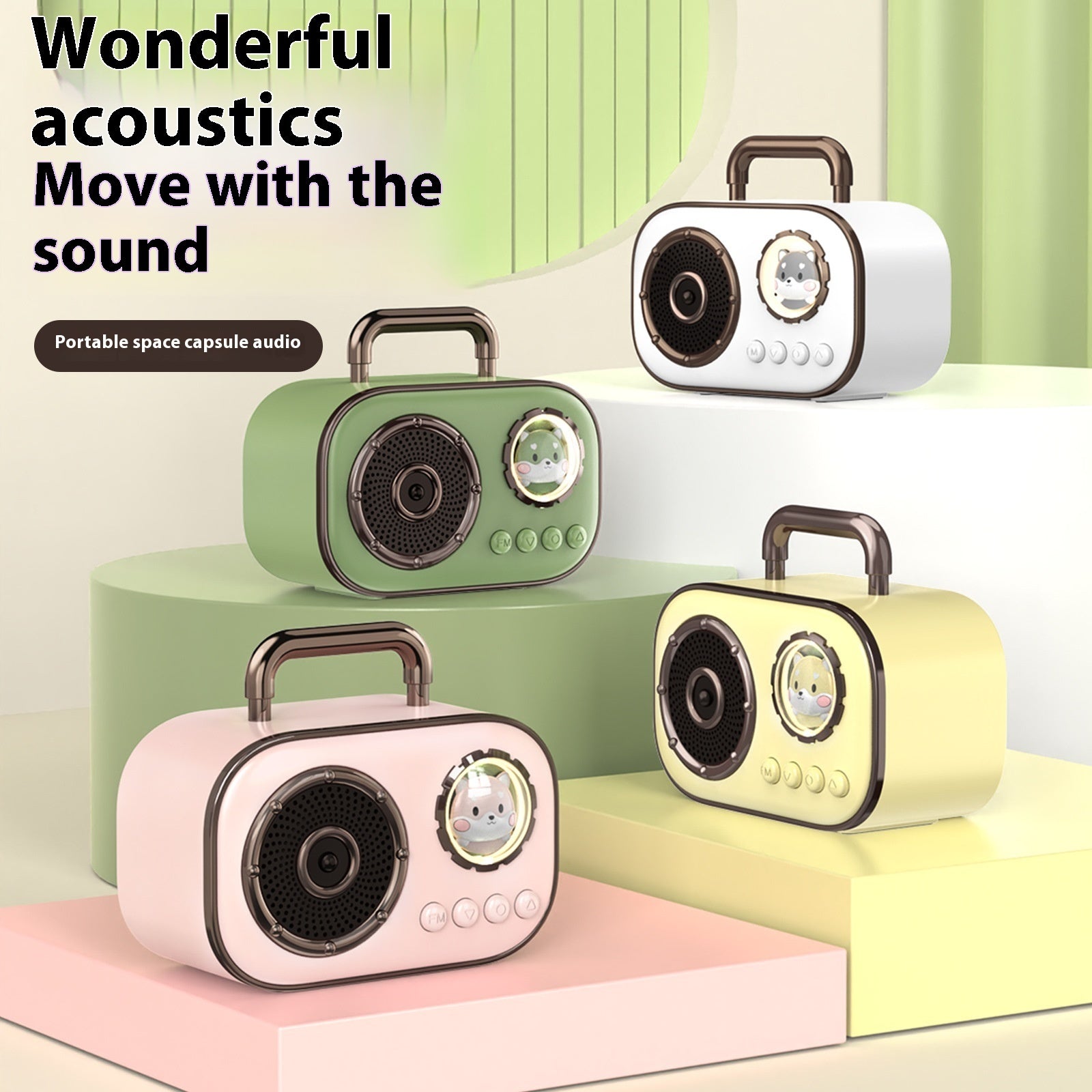 Portable Retro Bluetooth Audio Small Portable Home