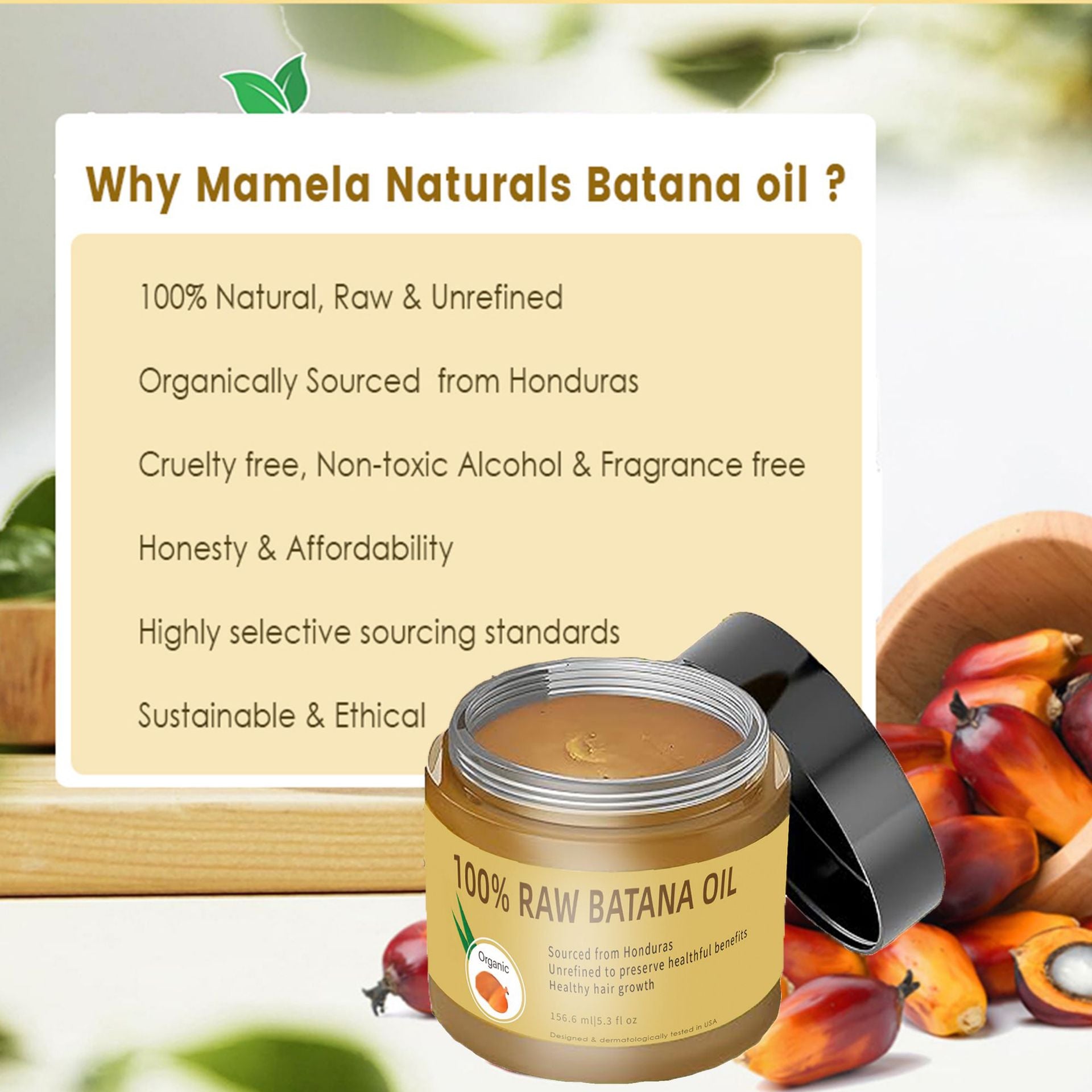 Batana Oil Hair Mask Smooth Moisturizing Nourishing