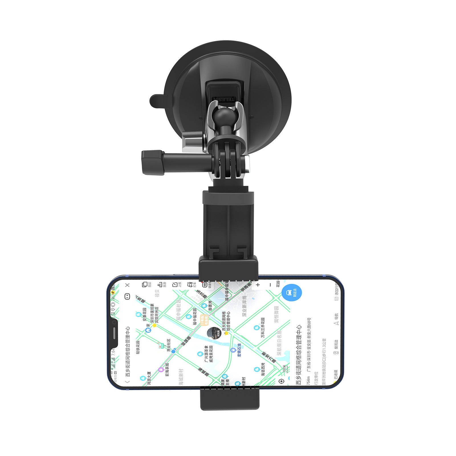 Foldable Car Mobile Phone Suction Cup Holder