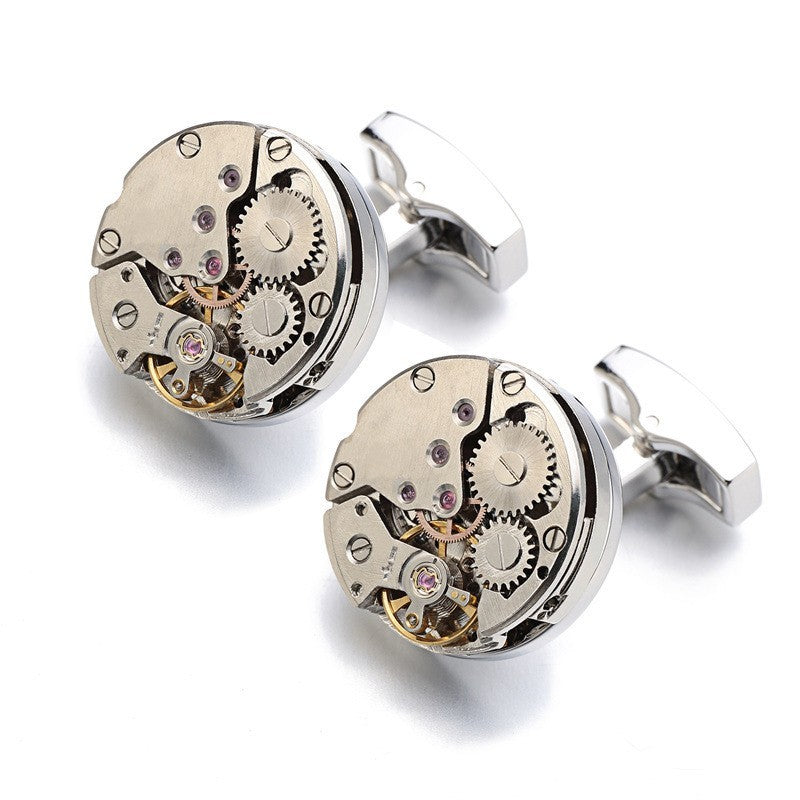 High-end Watch Movement Cufflinks Men