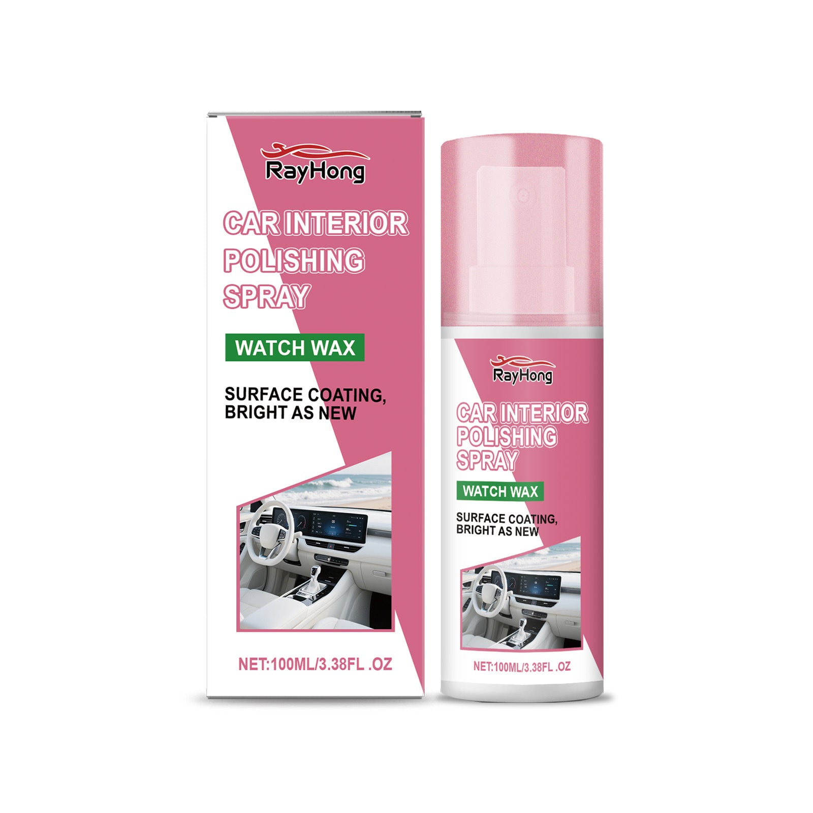 Car Interior Polishing Care Spray Seat Steering Wheel