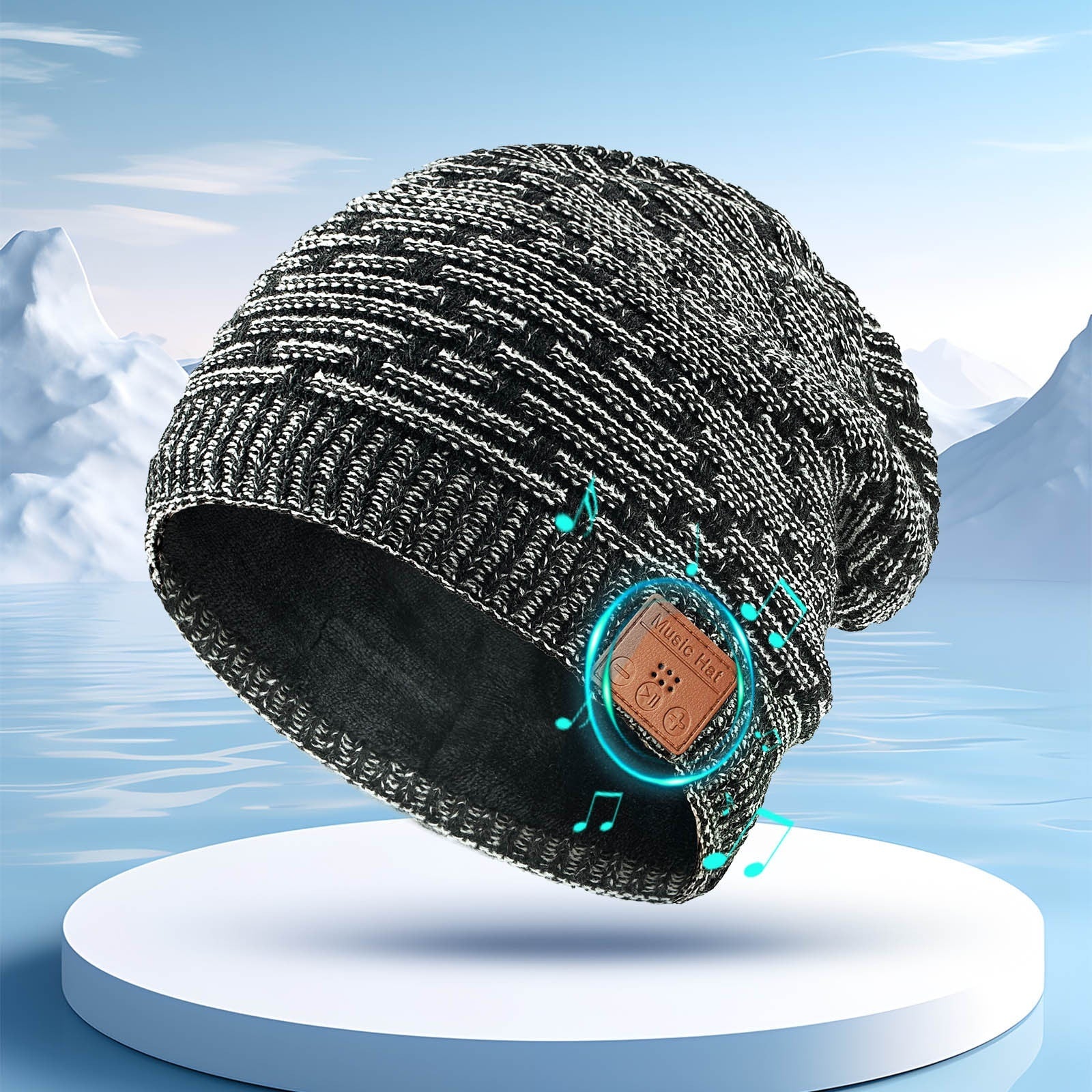 Creative Music Headphone Knitted Hat