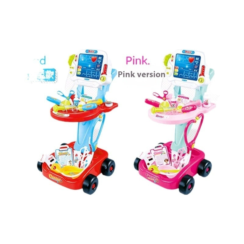 Children Play House Simulation Medicine Box Toy ECG