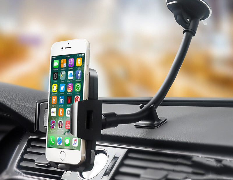 Car Windshield Long Rod Suction-cup Car Dashboard Stable Multi-function Mobile Phone Navigation Bracket