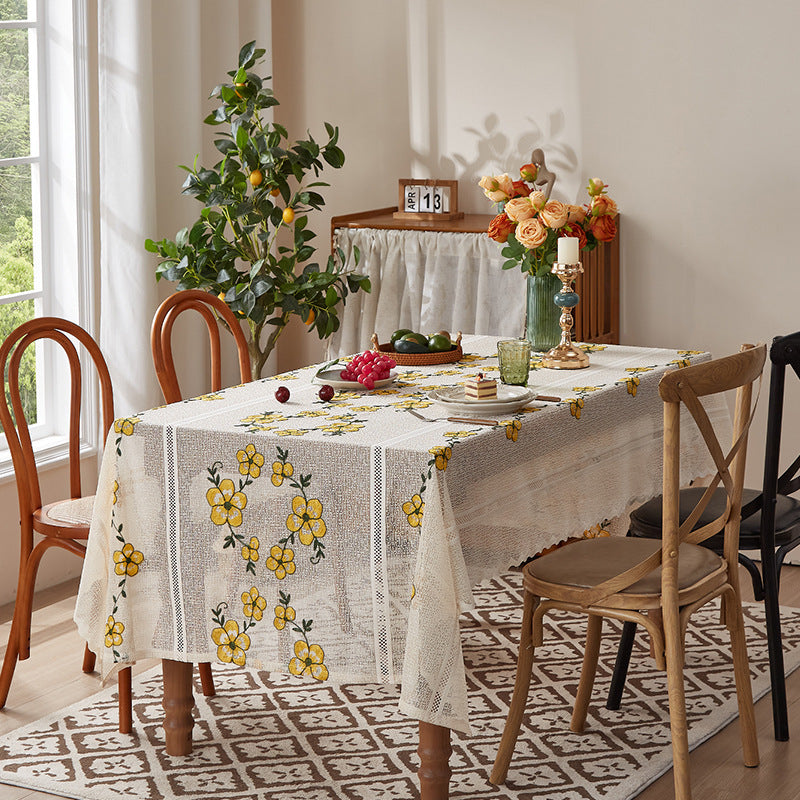 Decorative Lace Coffee Table Dining Table Cloth