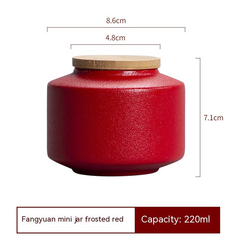 Pot Household Sealed Jar Porcelain Tea Storage Tank