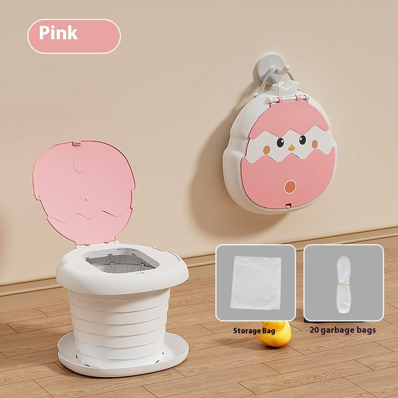 Children's Folding Toilet Camping Travel Portable Outing Toilet