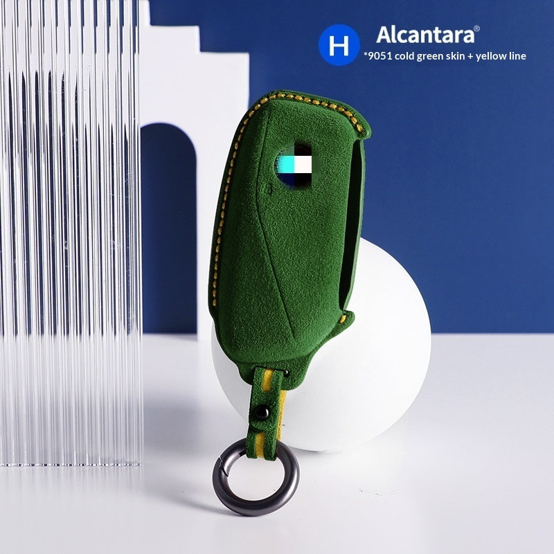 Car suede three-dimensional key bag