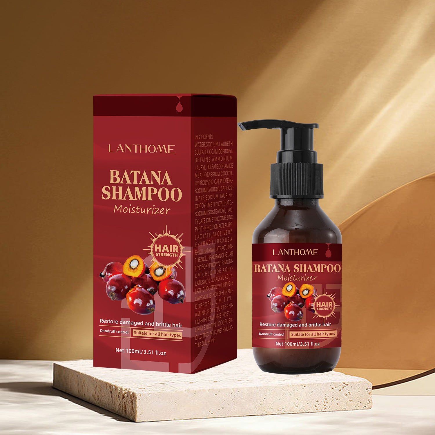 Shampoo 100ml Moisturizing And Repairing Strong And Dense Hair