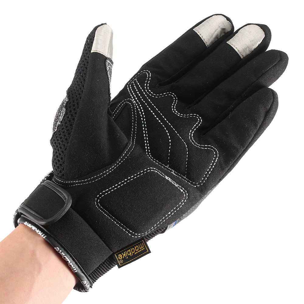 All-finger Touchable Carbon Fiber Anti-drop Knight Gloves