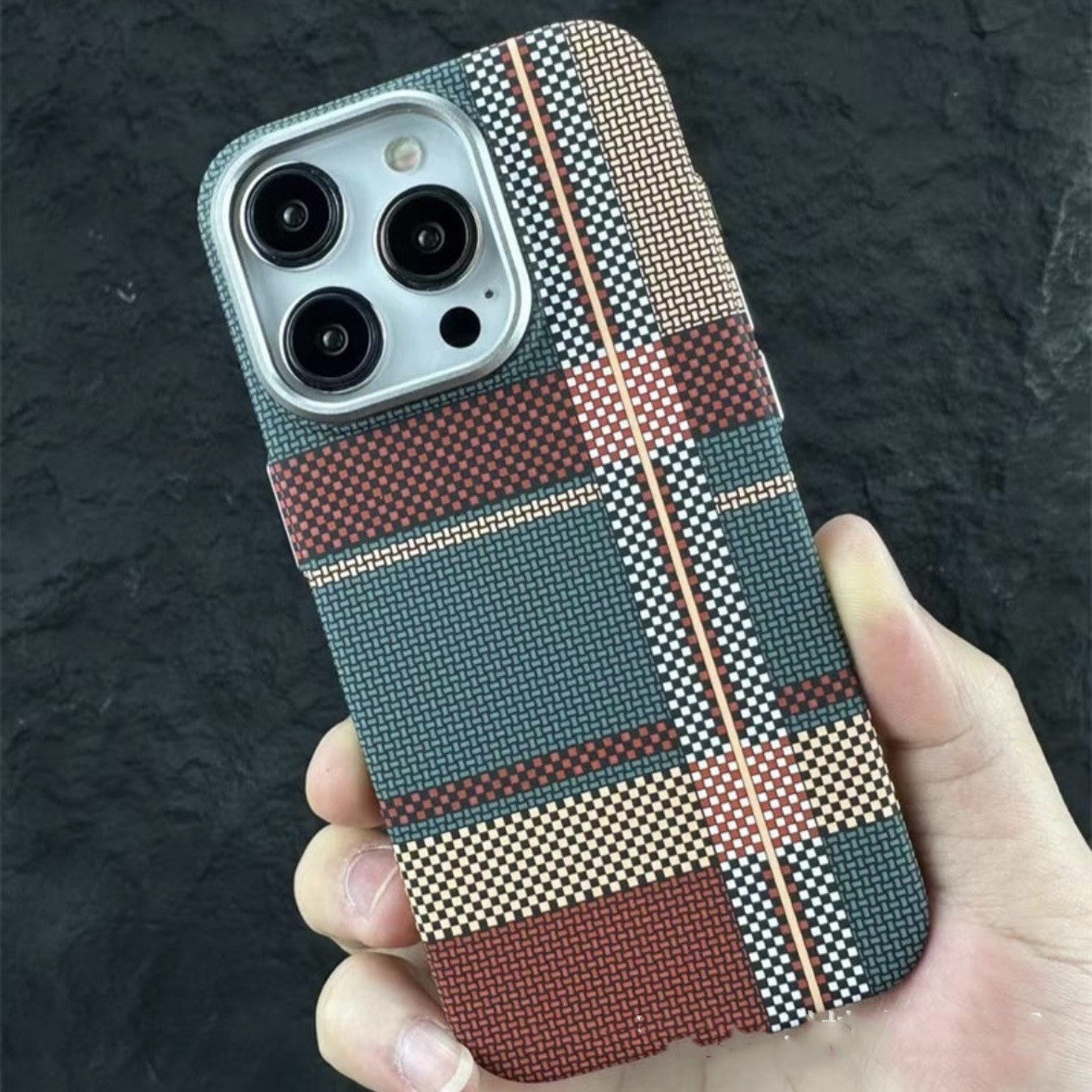 Magnetic Kafra Pattern Carbon Fiber All-inclusive Protective Cover Phone Case