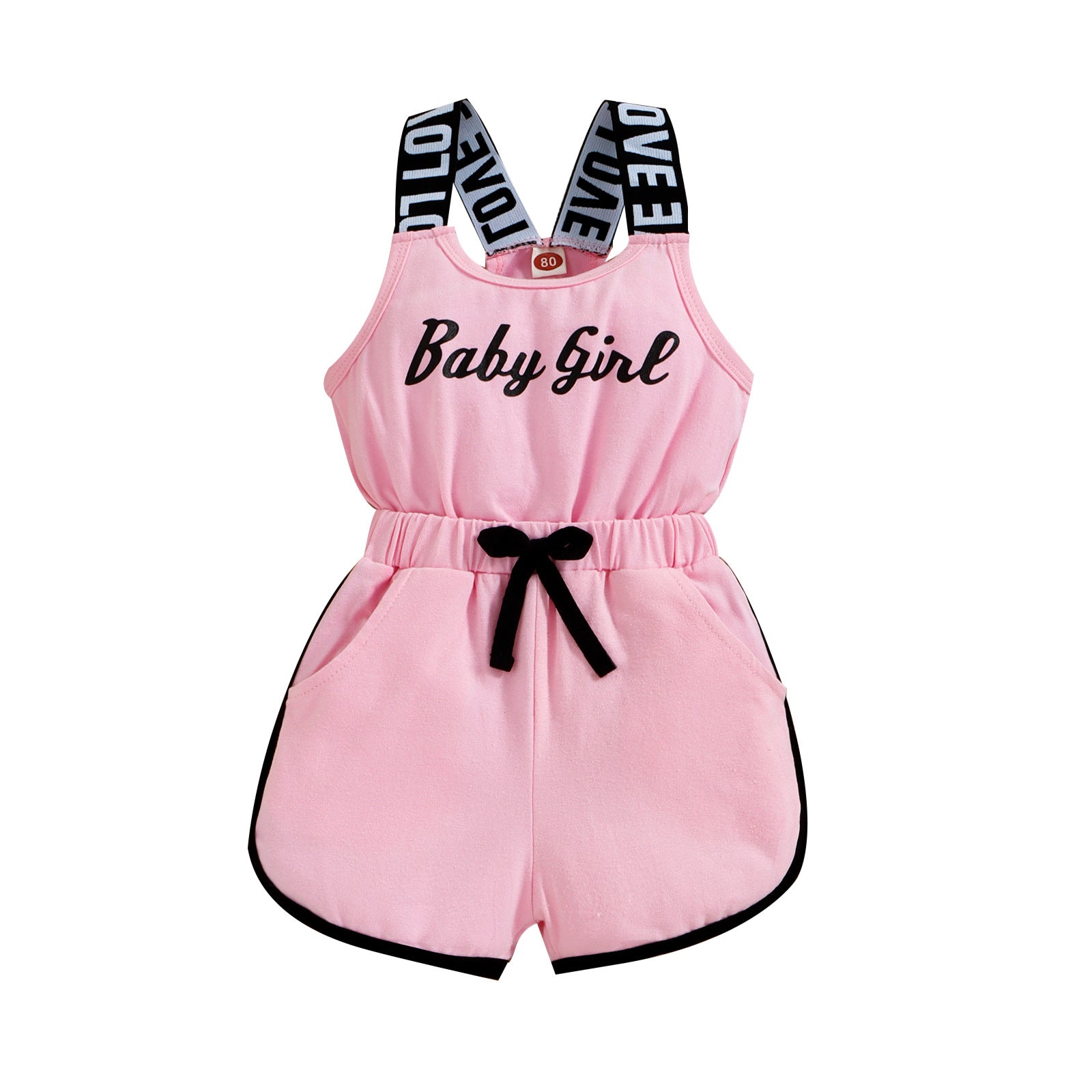 Children's Fashion Solid Color Romper Baby Gine