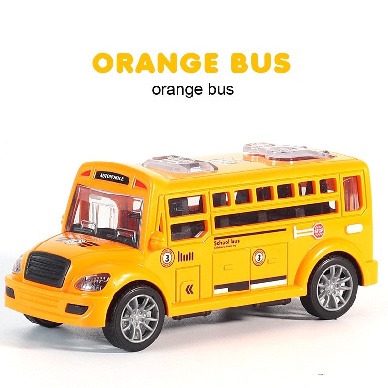 Children Boy Inertia Warrior Campus Bus Toy Car Model