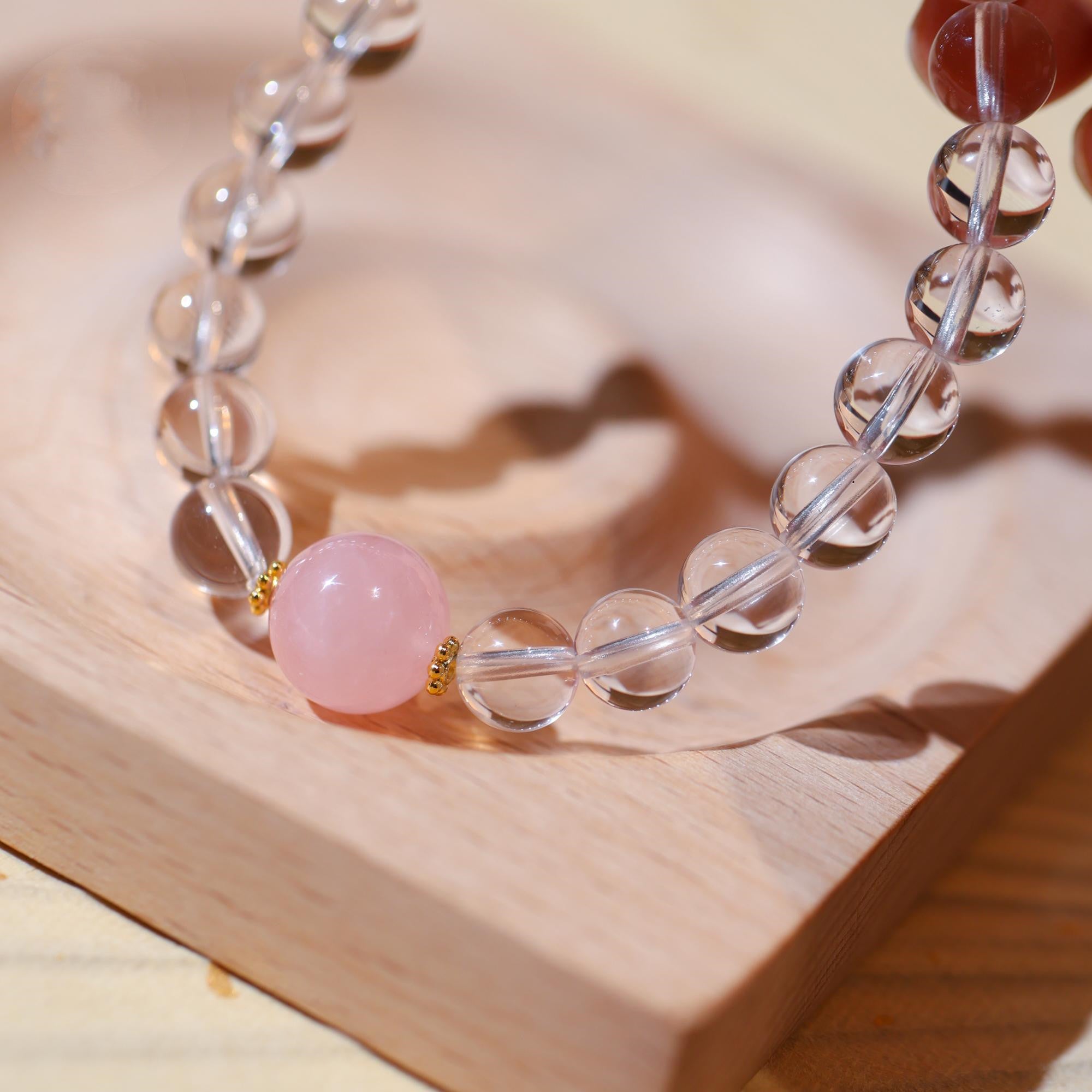 Single-loop White Crystal String With Passepartout Accessory
