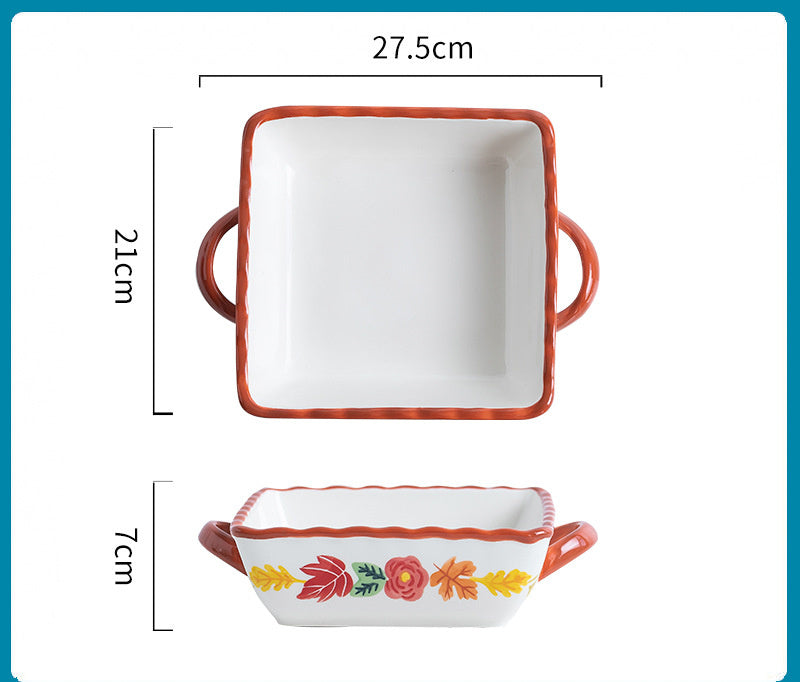Cheese Baked Rice Bowl Plate Western Tableware
