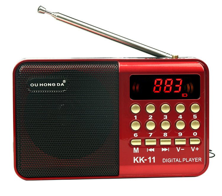 Elderly Mini Radio MP3 Card Multifunctional Portable