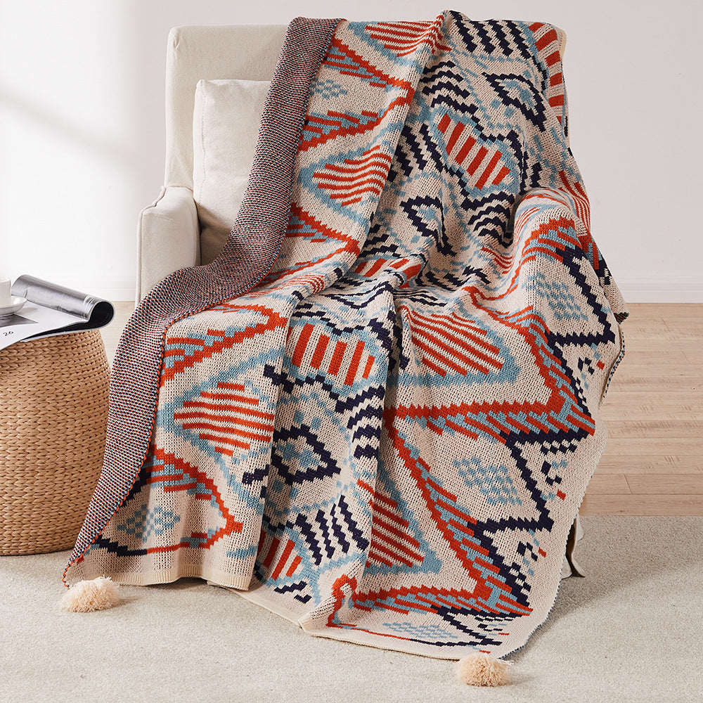 Shawl Acrylic Nap Decorative Sofa Blanket Cover