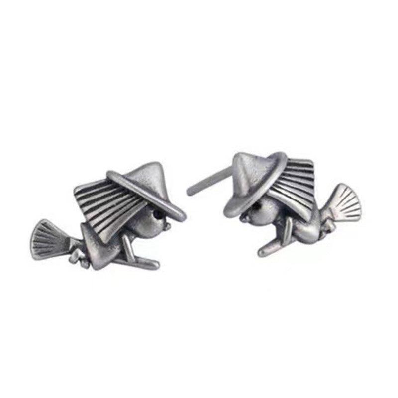 Funny Devil Twin Earrings Punk Style