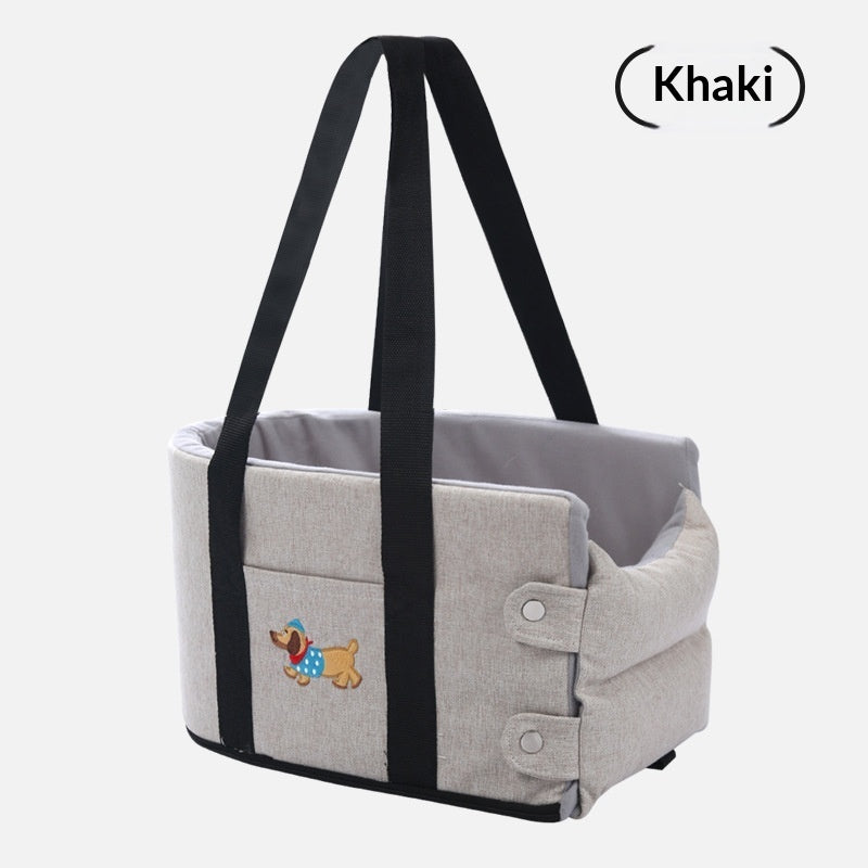 Car Dog Kennel Small Dog Car Center Console Pet Pad