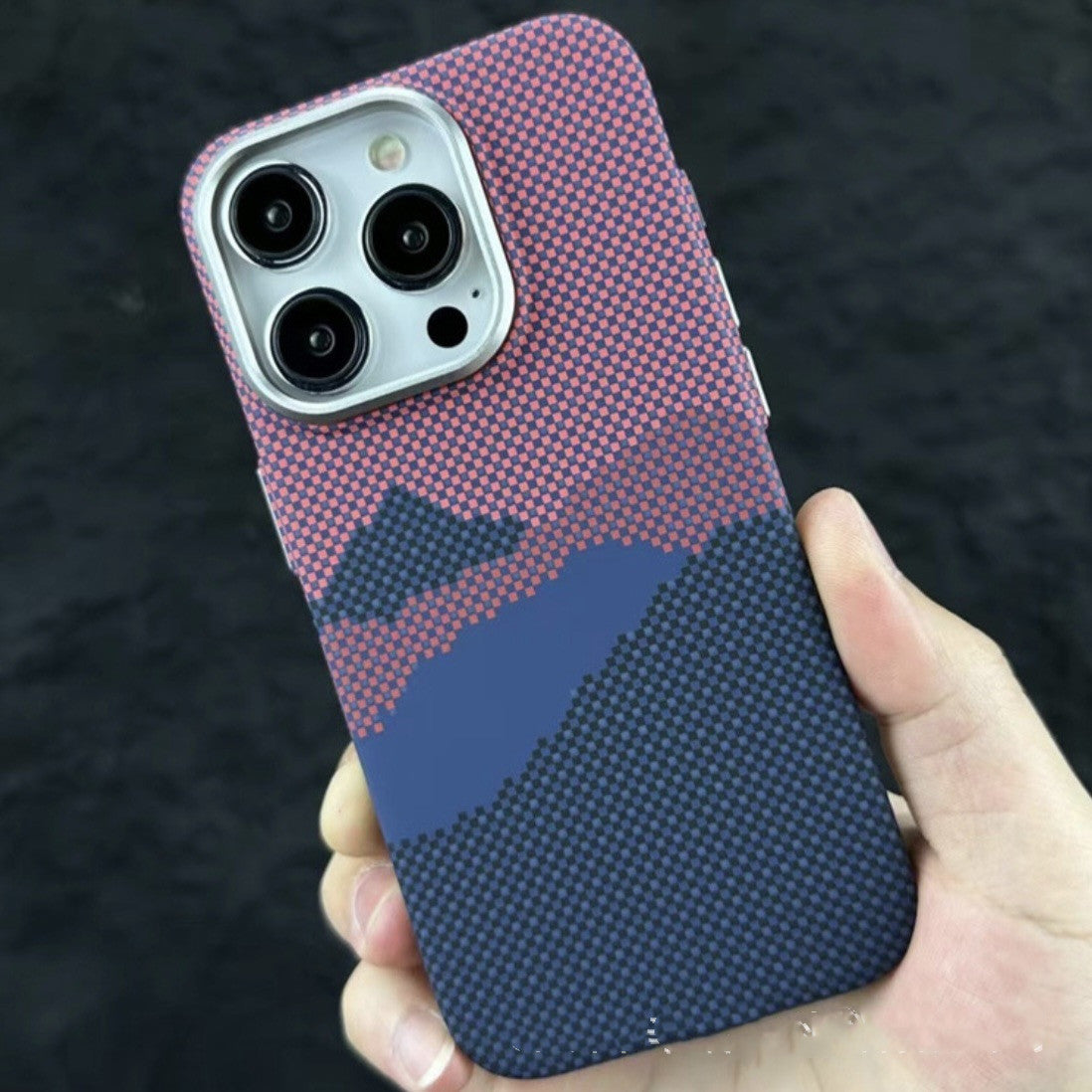 Magnetic Kafra Pattern Carbon Fiber All-inclusive Protective Cover Phone Case