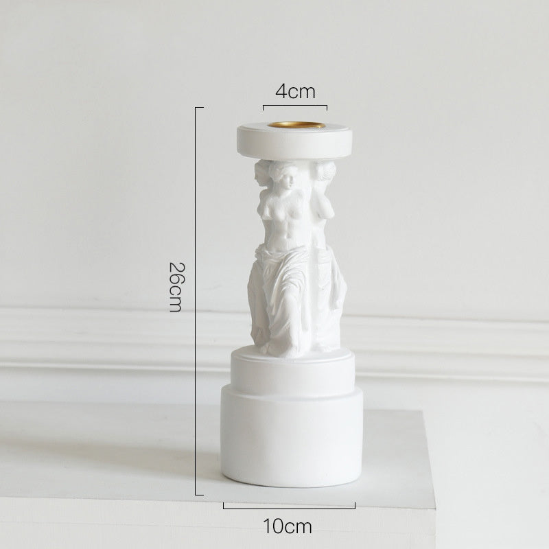 Ancient Greek Ionian Roman Column Aroma Candle Holder