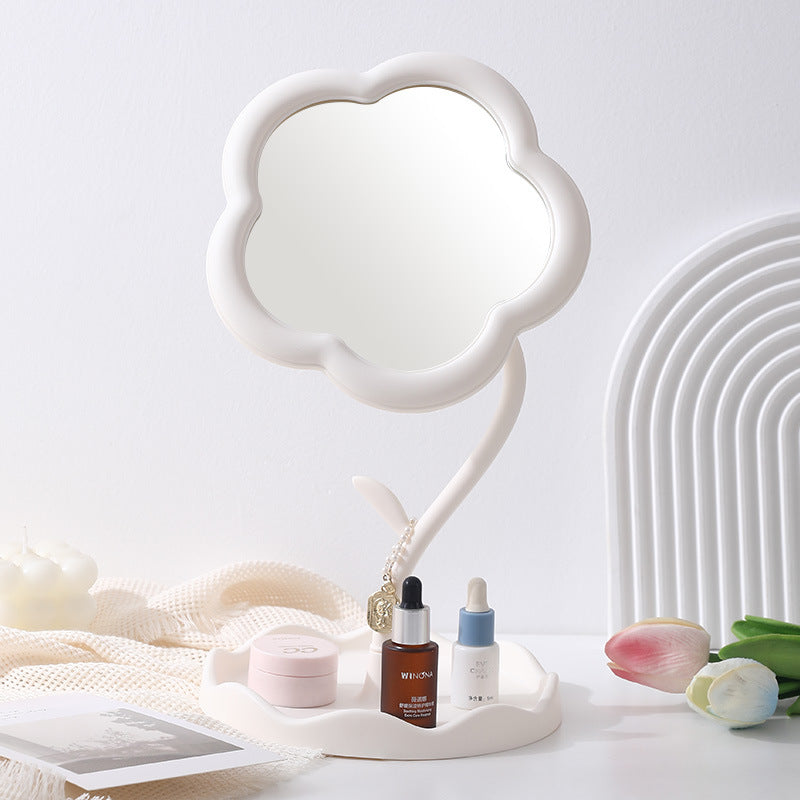 Adorable Desktop Makeup Mirror With Sunflower Design