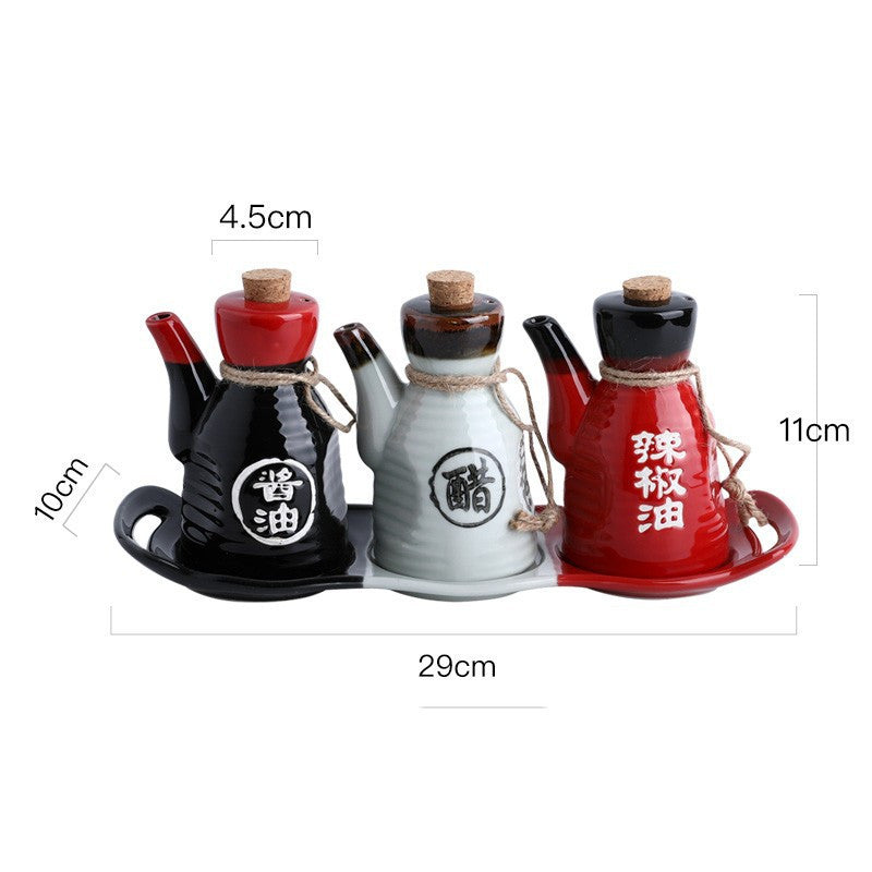 Oil Pot Soy Sauce Vinegar Pot Condiment Bottle