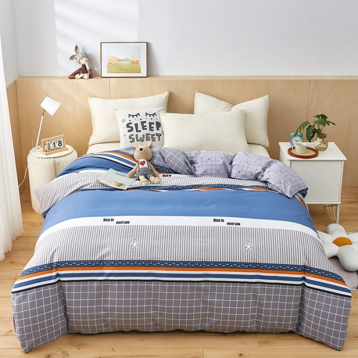 Quilt Cover Single Wholesale Pure Cotton Single Double Student Dormitory Three-piece Set