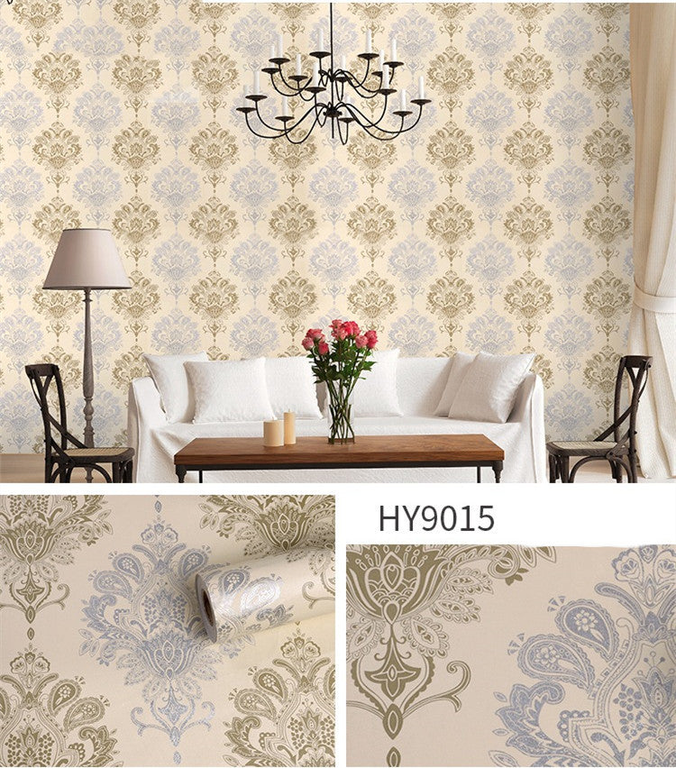 Large Flower Wallpaper Mixed With Family Style