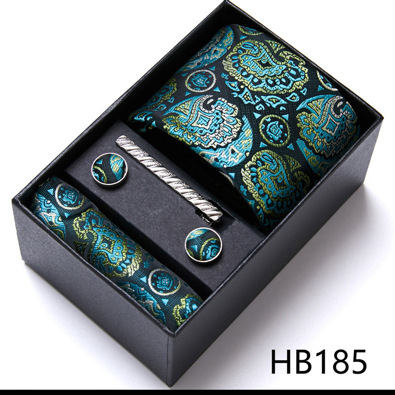 Men's Business Formal Tie Six-piece Set Gift Box