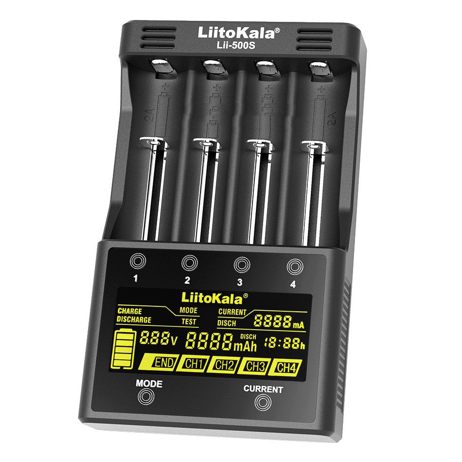 Smart Charger LCD Display To Detect Battery Capacity