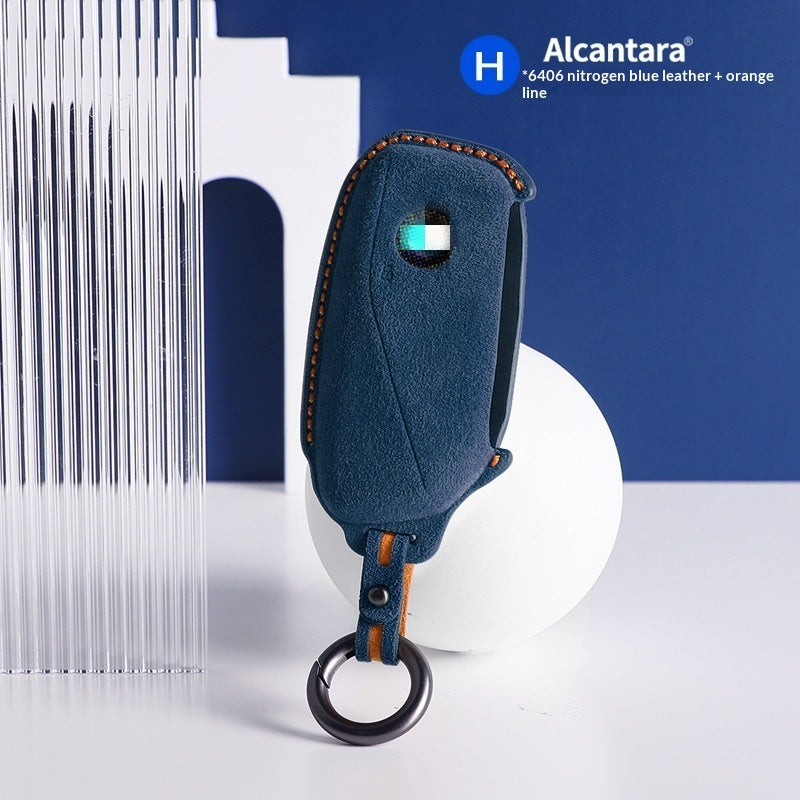 Car suede three-dimensional key bag