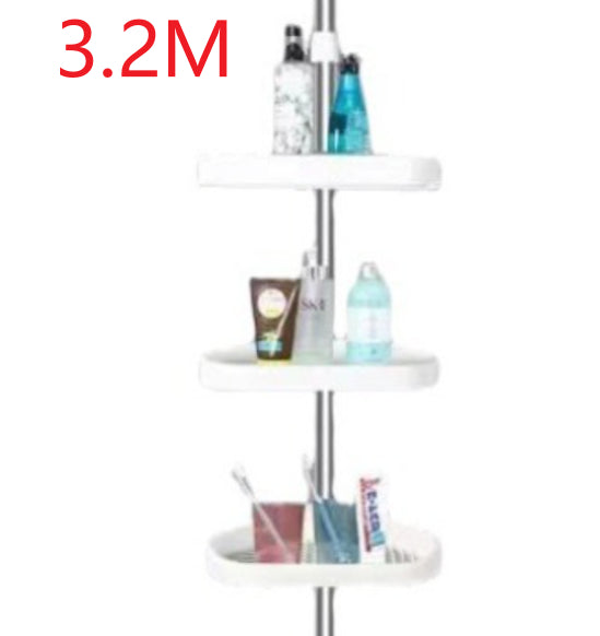 Bathroom Storage Rack Punch Free Telescoping