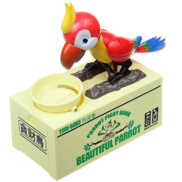 New Children's Toys Electric Money-eating Bird Piggy Bank