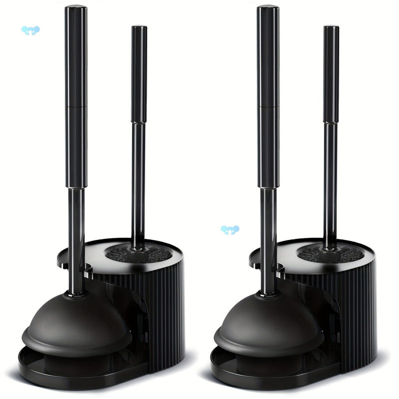 Portable Family Simple Bathroom Toilet Brush Set