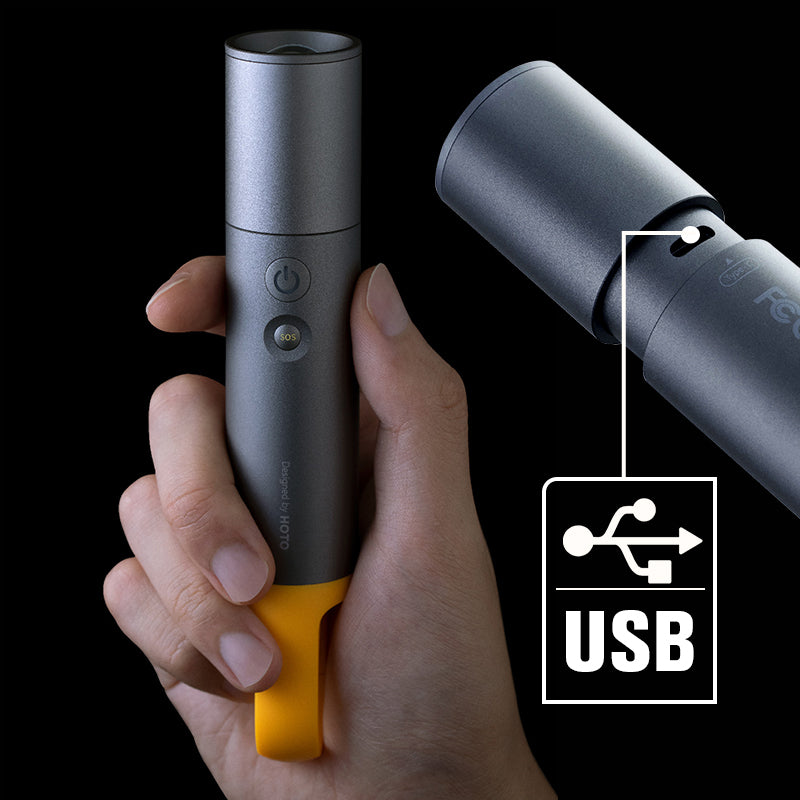 Lumen Bright Flashlight Stepless Zoom Long-lasting Battery Life Outdoor Camping