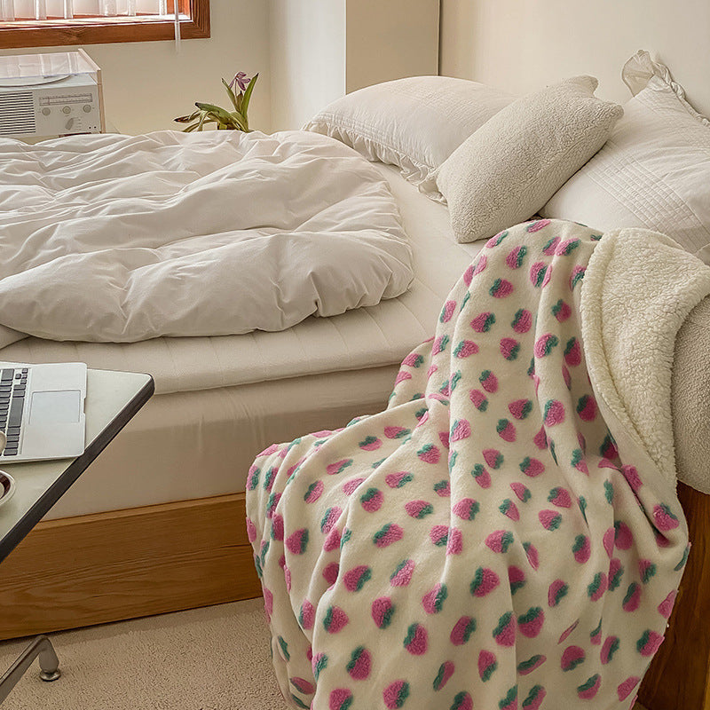 Thickened Double-layer Three-dimensional Wool Blanket Nap Blanket