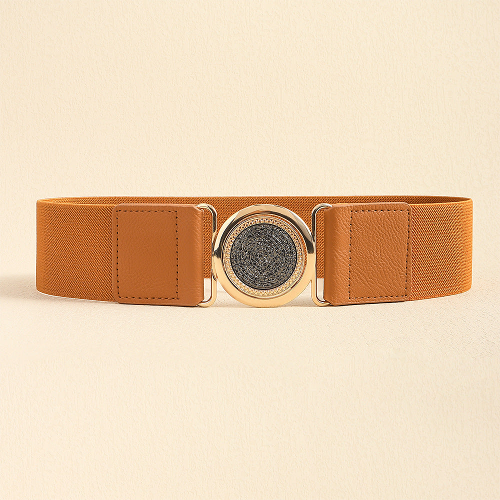 Women's Retro Easy Matching Elastic Elastic Belt