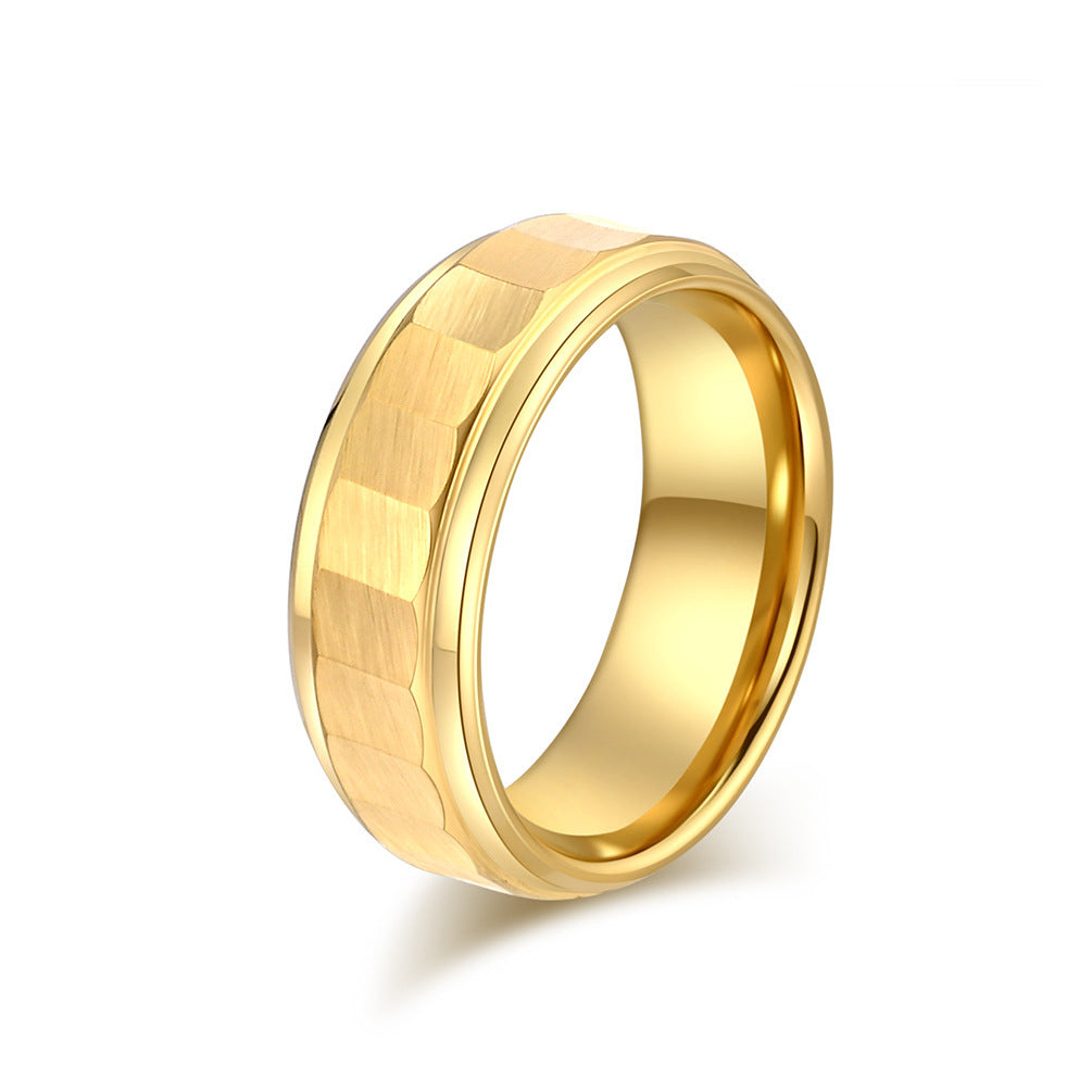 Simple And Advanced Design Sense Tungsten Carbide Steel Ring