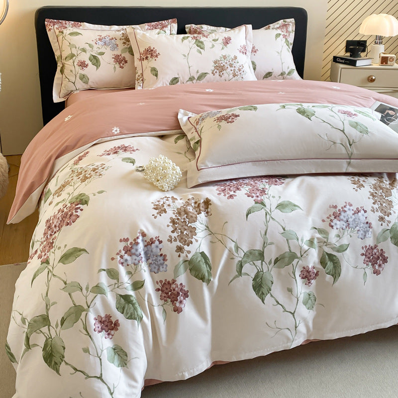 Cotton Four-piece Cotton Quilt Cover Bed Sheet Bedding