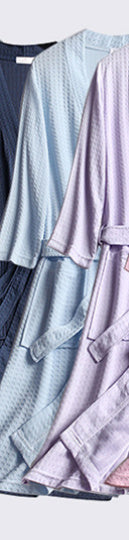 Men's And Women's Pajamas, Waffle Style Couple Bathrobe
