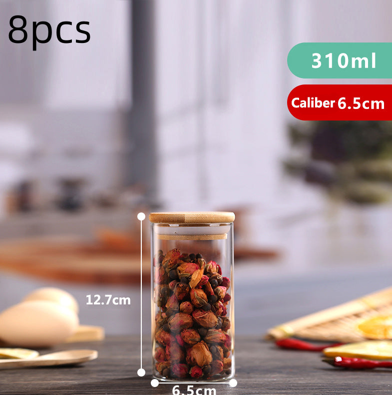High Borosilicate Glass Sealed Jar Transparent Household