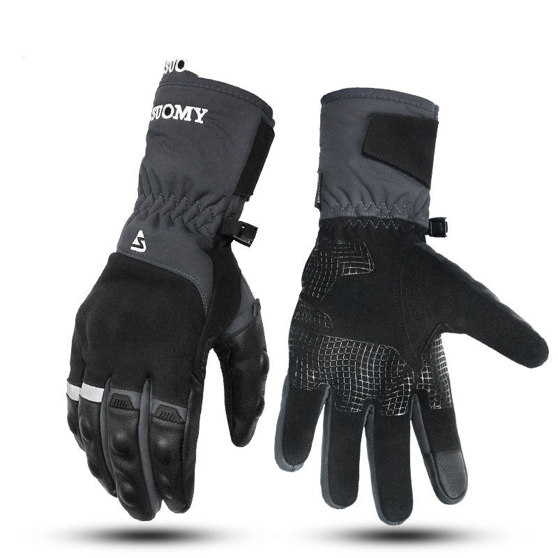 Gloves Waterproof And Warm Four Seasons Cycling Motorcycle Rider Anti-fall