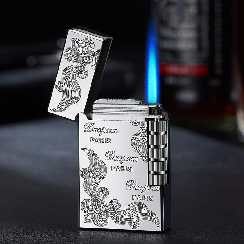 Inflatable Windproof Straight Blue Flame Lighter