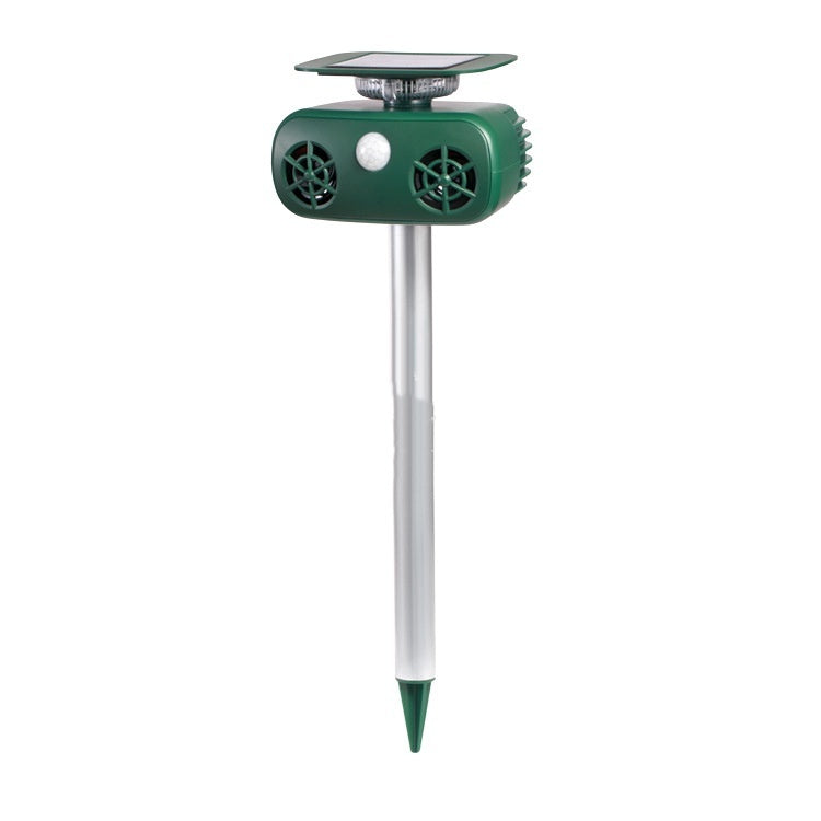 Solar-powered Animal Repeller 360 Degrees Strobe Light Bird Ultrasonic Mouse Expeller