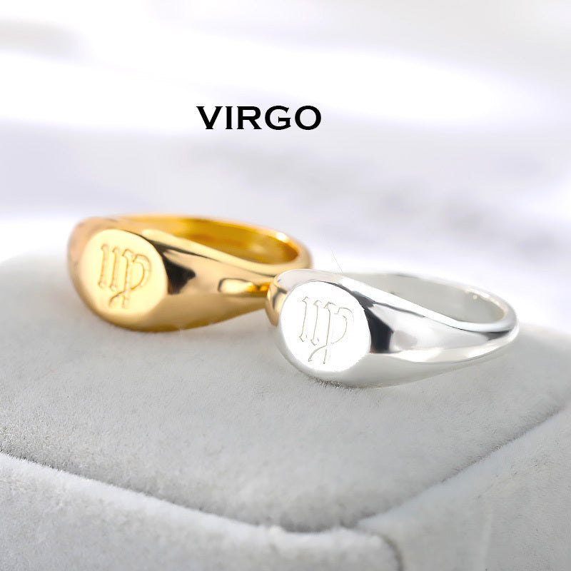 Male And Female Twelve Constellations One Ring