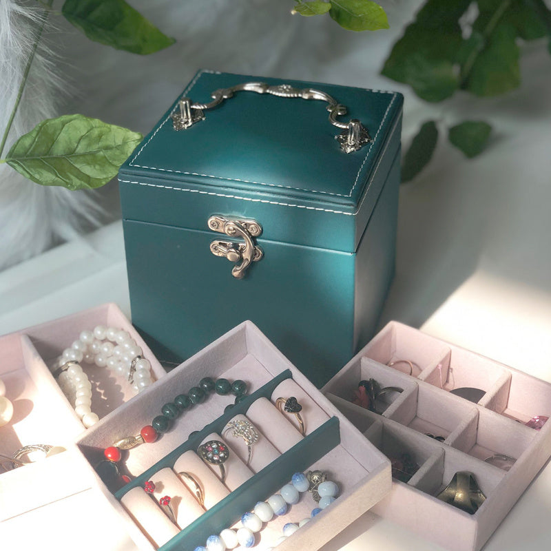 Vintage Jewelry Drawer Bracelet Necklace Storage Box