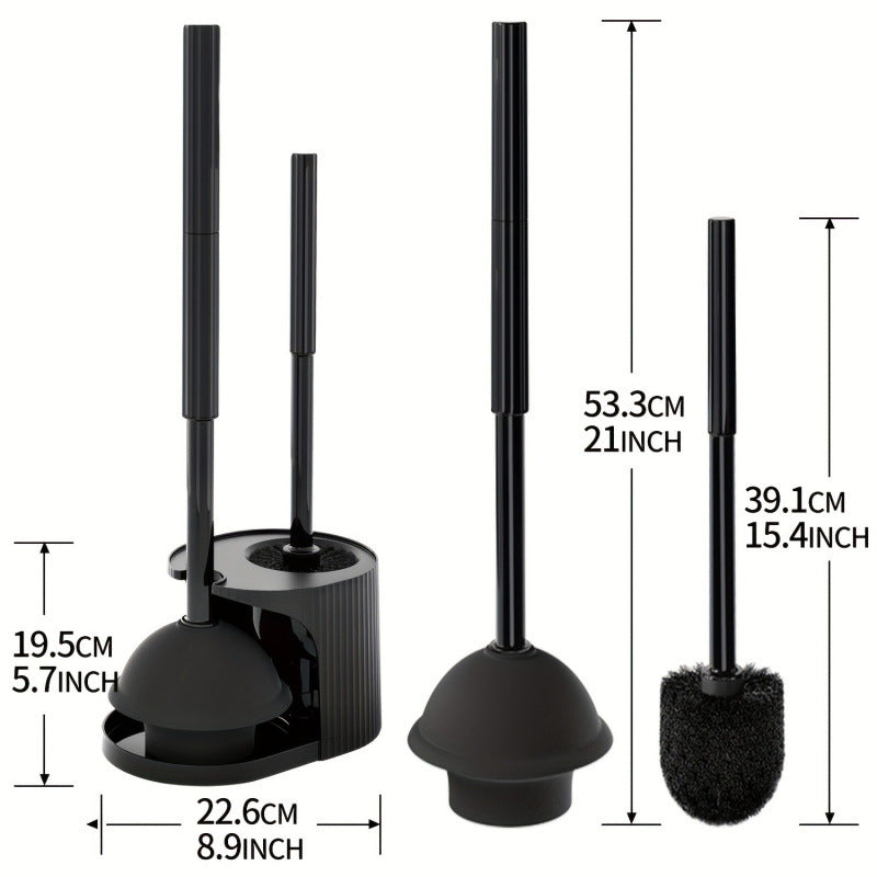 Portable Family Simple Bathroom Toilet Brush Set